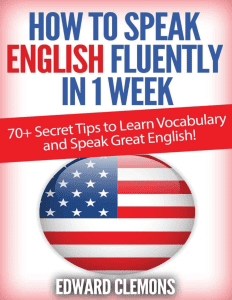 How To Speak English Fluently In 1 Week Book pdf